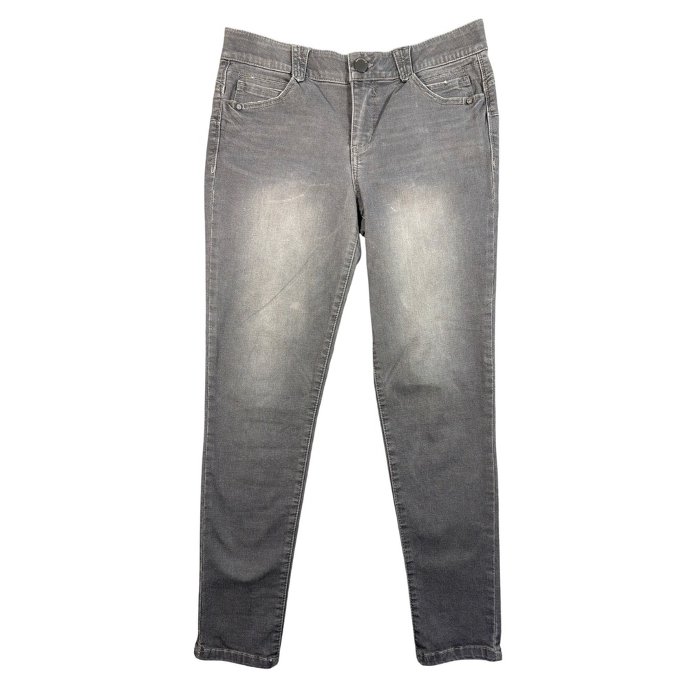 Democracy Ab solution Grey Skinny Jeans Womens 10 Stretch B1105MOZE